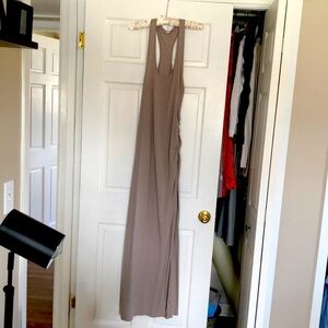 ATHLETA Gray Maxi Dress Size M